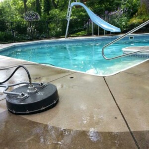 Lake Geneva Wisconsin Pool Area Concrete Cleaning